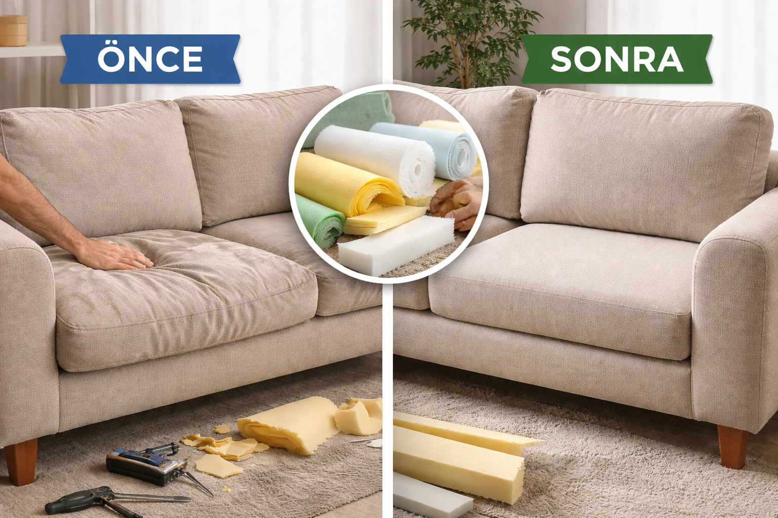 Koltuk Sünger Değişimi Ne Zaman Yapılmalı? Çöken Koltuklara Kesin Çözüm